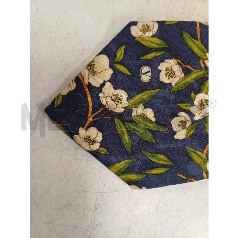CRAVATTA BLU FIORI BIANCHI VALENTINO | Mercatino dell'Usato Moncalieri - fr. moriondo 2
