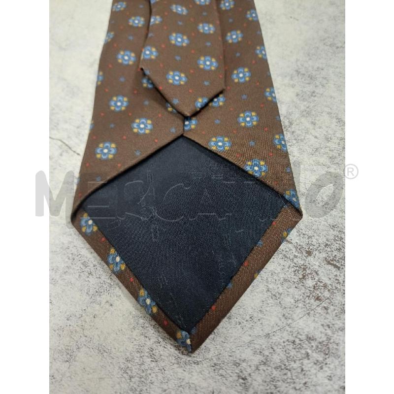 CRAVATTA CIOCCOLATO FIORI BLU ETRO | Mercatino dell'Usato Moncalieri - fr. moriondo 3
