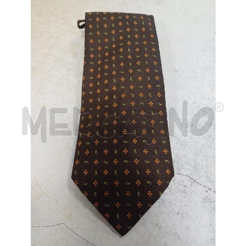CRAVATTA MARRONE FIORI ETRO | Mercatino dell'Usato Moncalieri - fr. moriondo 1