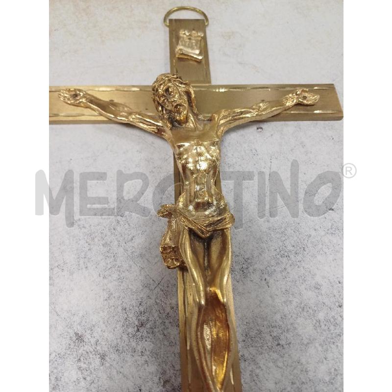CROCIFISSO OTTONE LUCIDO  | Mercatino dell'Usato Moncalieri - fr. moriondo 2