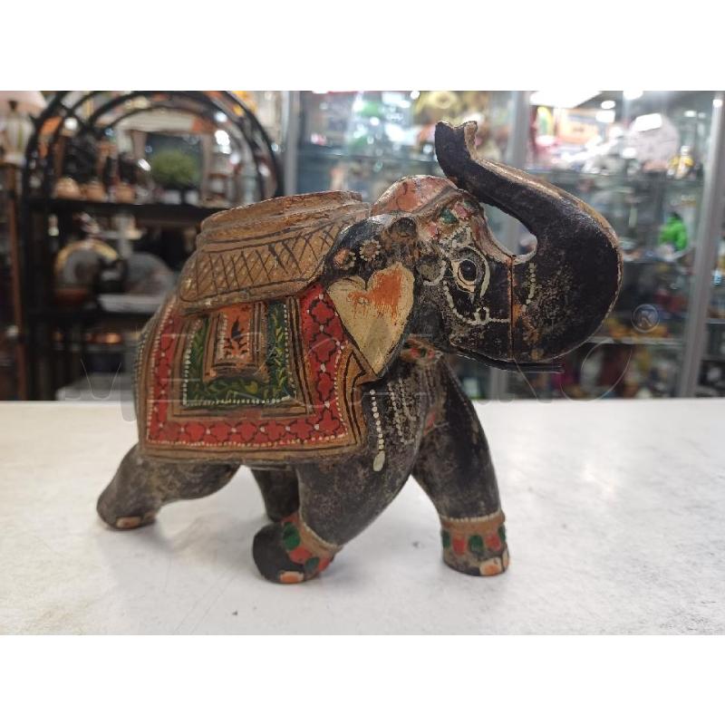 ELEFANTE LEGNO MULTICOLORE  | Mercatino dell'Usato Moncalieri - fr. moriondo 1