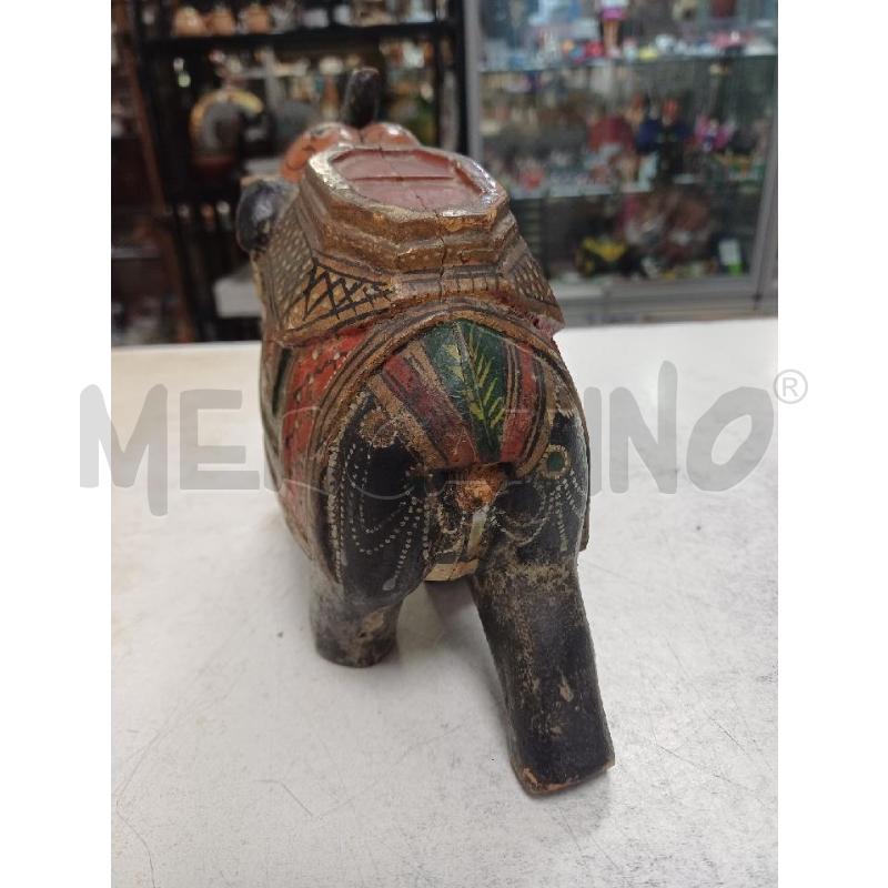 ELEFANTE LEGNO MULTICOLORE  | Mercatino dell'Usato Moncalieri - fr. moriondo 3