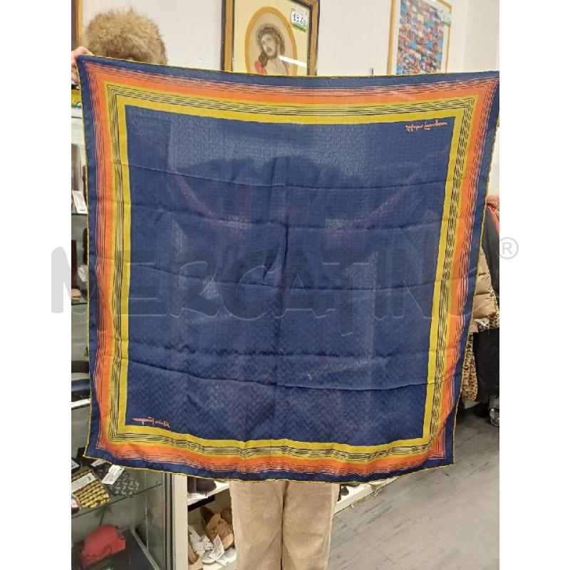 FOULARD BLU OCRA SALVATORE FERRAGAMO SETA | Mercatino dell'Usato Moncalieri - fr. moriondo 1