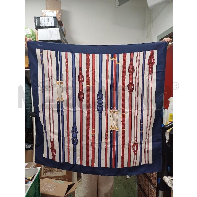 FOULARD CINGHIE BLU ROSSO FENDI SETA | Mercatino dell'Usato Moncalieri - fr. moriondo 1