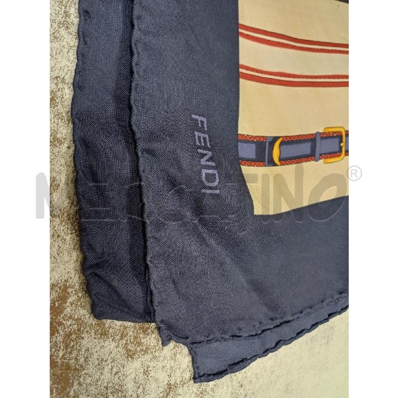 FOULARD CINGHIE BLU ROSSO FENDI SETA | Mercatino dell'Usato Moncalieri - fr. moriondo 2