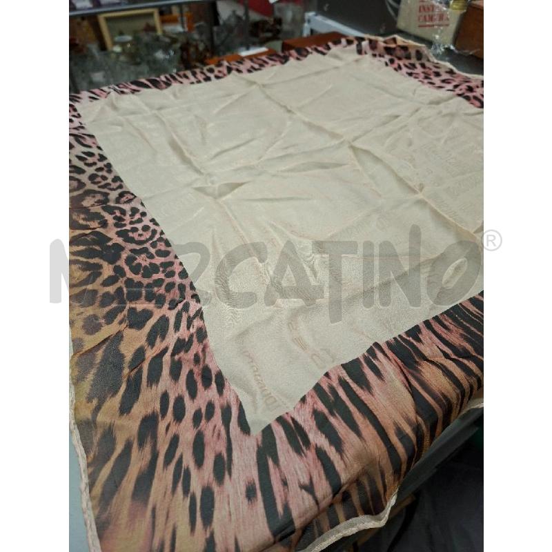 FOULARD CIPRIA LEOPARDATO  SETA STA ROBERTO CAVALLI | Mercatino dell'Usato Moncalieri - fr. moriondo 2