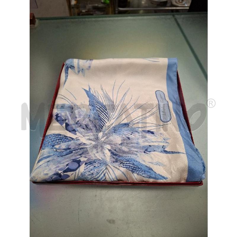 FOULARD FIORI AZZURRI SALVATORE FERRAGAMO | Mercatino dell'Usato Moncalieri - fr. moriondo 1