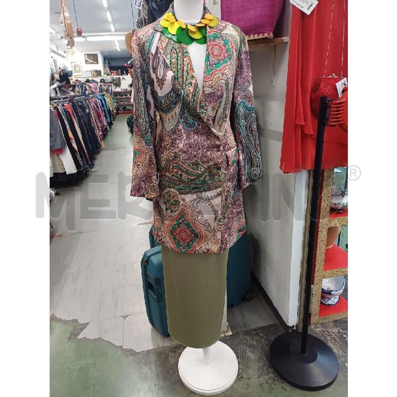 GIACCA DONNA ZARA FLOREALE VERDE ROSA | Mercatino dell'Usato Moncalieri - fr. moriondo 1