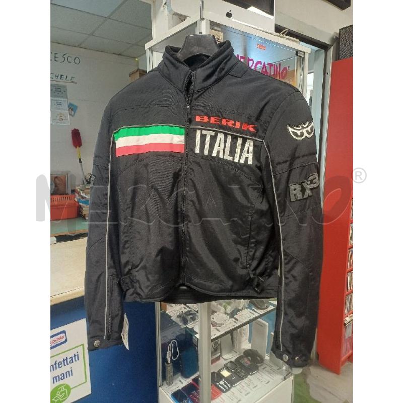 GIUBBOTTO UOMO MOTO NERO ITALIA BERIK | Mercatino dell'Usato Moncalieri - fr. moriondo 1