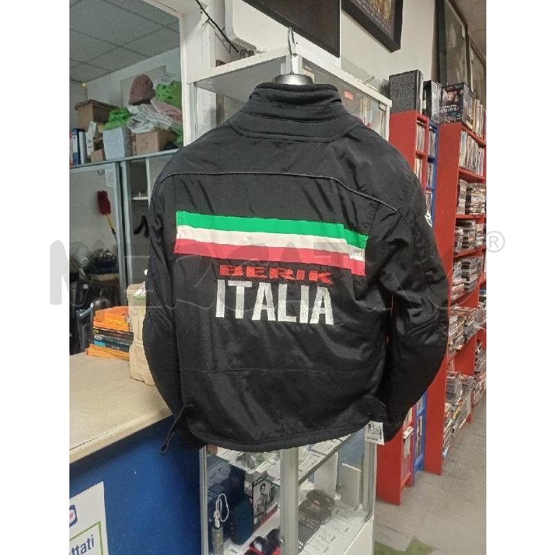 GIUBBOTTO UOMO MOTO NERO ITALIA BERIK | Mercatino dell'Usato Moncalieri - fr. moriondo 2