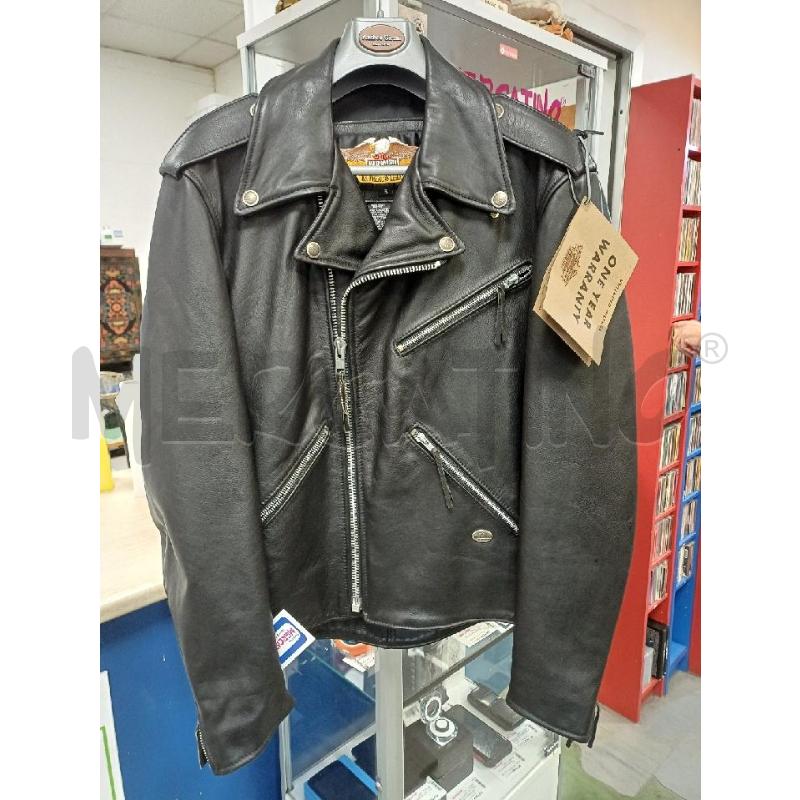 GIUBBOTTO UOMO PELLE NERO HARLEY DAVIDSON | Mercatino dell'Usato Moncalieri - fr. moriondo 1