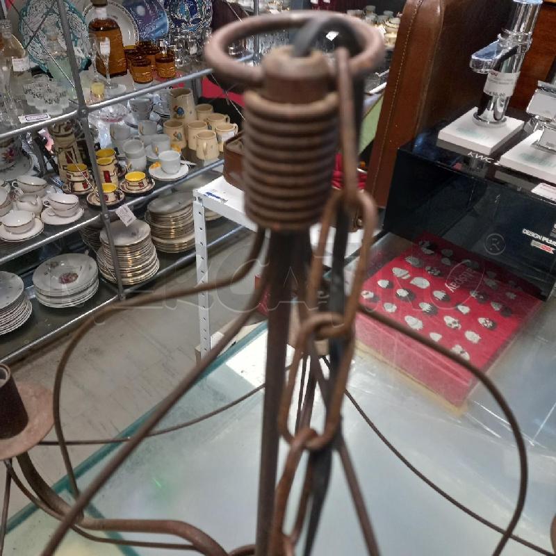 LAMPADARIO IN FERRO 5 LUCI | Mercatino dell'Usato Moncalieri - fr. moriondo 4