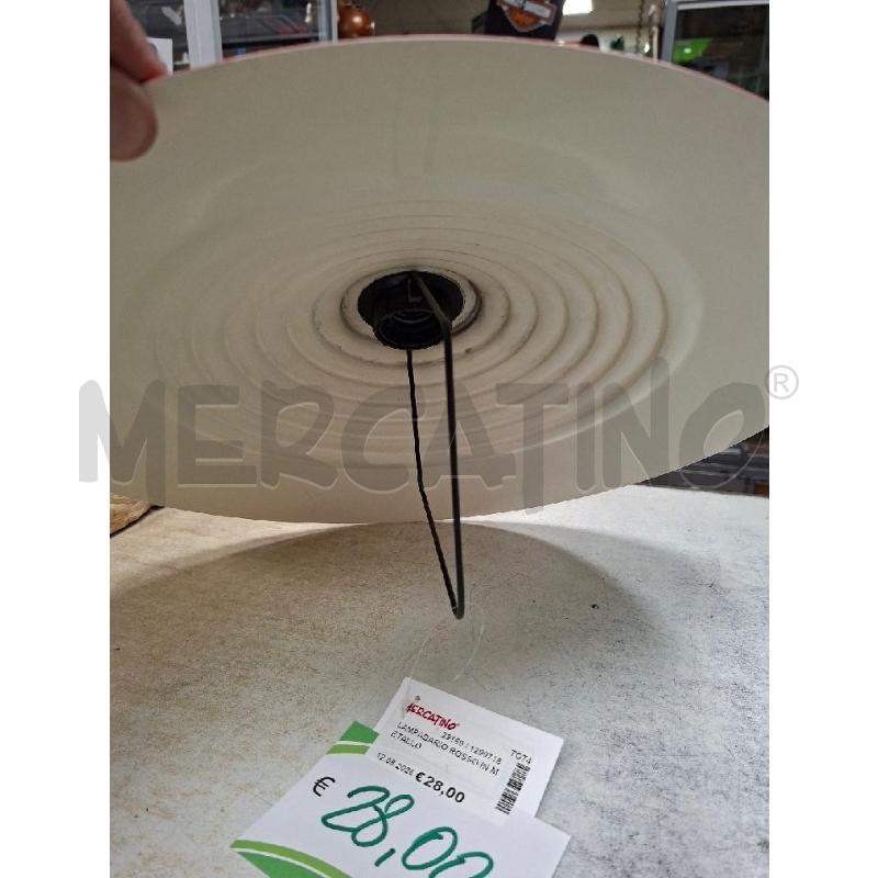 LAMPADARIO ROSSO IN METALLO | Mercatino dell'Usato Moncalieri - fr. moriondo 2