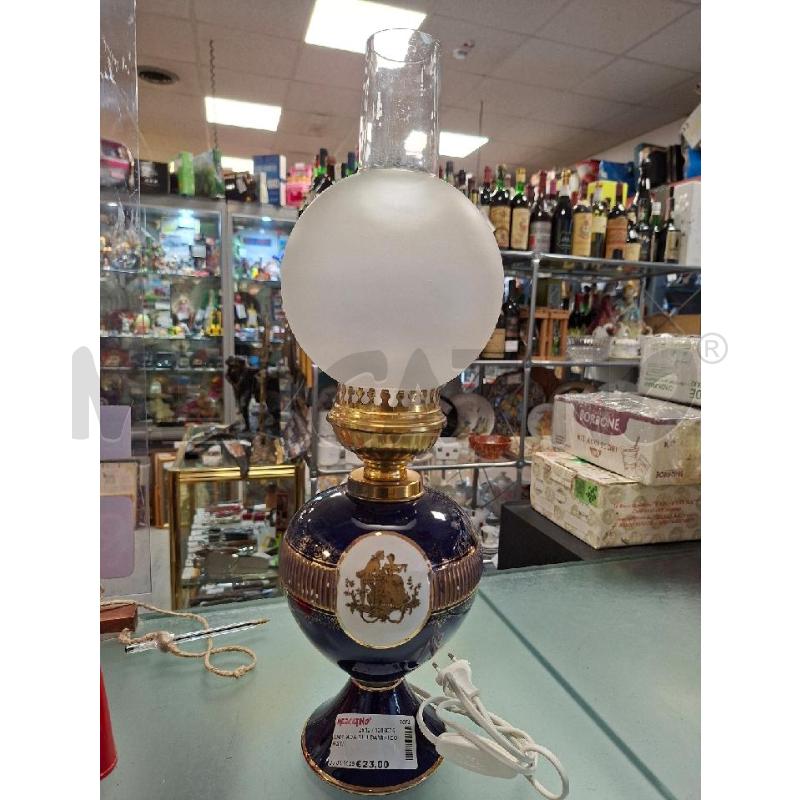 LAMPADA BLU DAMINI DORATI | Mercatino dell'Usato Moncalieri - fr. moriondo 1
