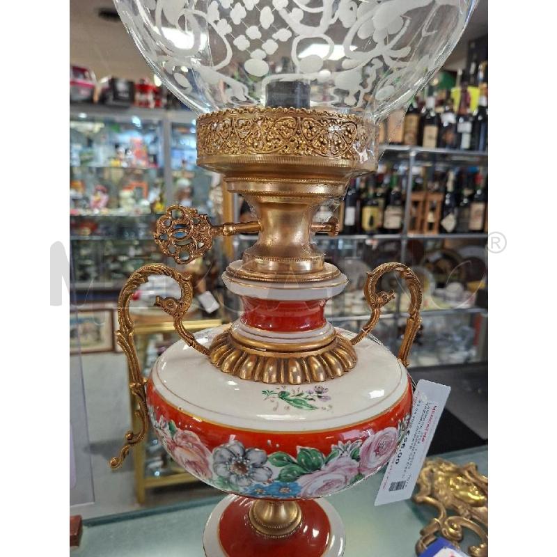 LAMPADA CERAMICA DECORAZIONI DORATE  | Mercatino dell'Usato Moncalieri - fr. moriondo 3