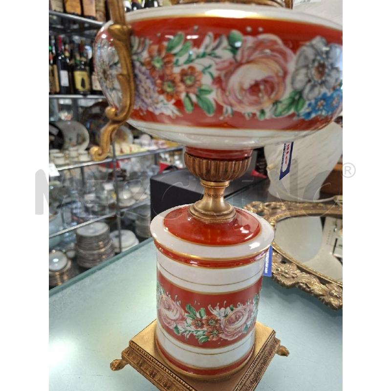 LAMPADA CERAMICA DECORAZIONI DORATE  | Mercatino dell'Usato Moncalieri - fr. moriondo 4