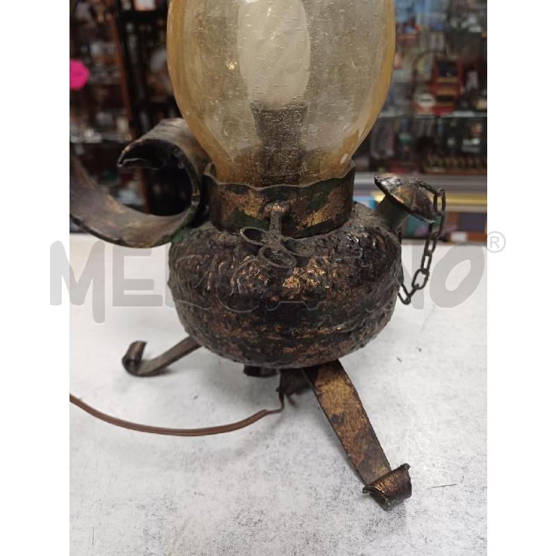 LAMPADA METALLO LUME VETRO | Mercatino dell'Usato Moncalieri - fr. moriondo 2