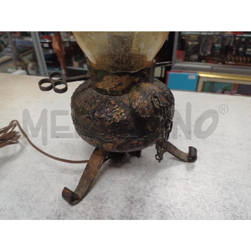 LAMPADA METALLO LUME VETRO | Mercatino dell'Usato Moncalieri - fr. moriondo 4