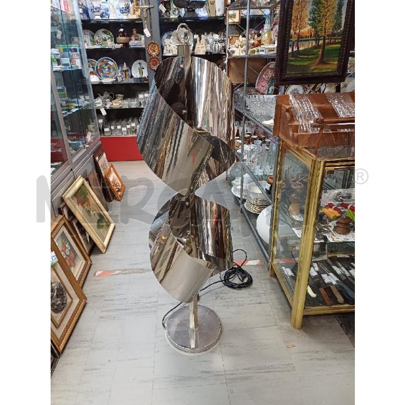 LAMPADA PIANTANA ACCIAIO ANNI 70  | Mercatino dell'Usato Moncalieri - fr. moriondo 1