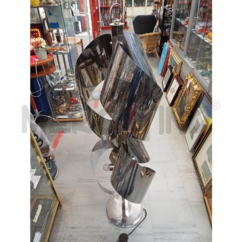LAMPADA PIANTANA ACCIAIO ANNI 70  | Mercatino dell'Usato Moncalieri - fr. moriondo 3