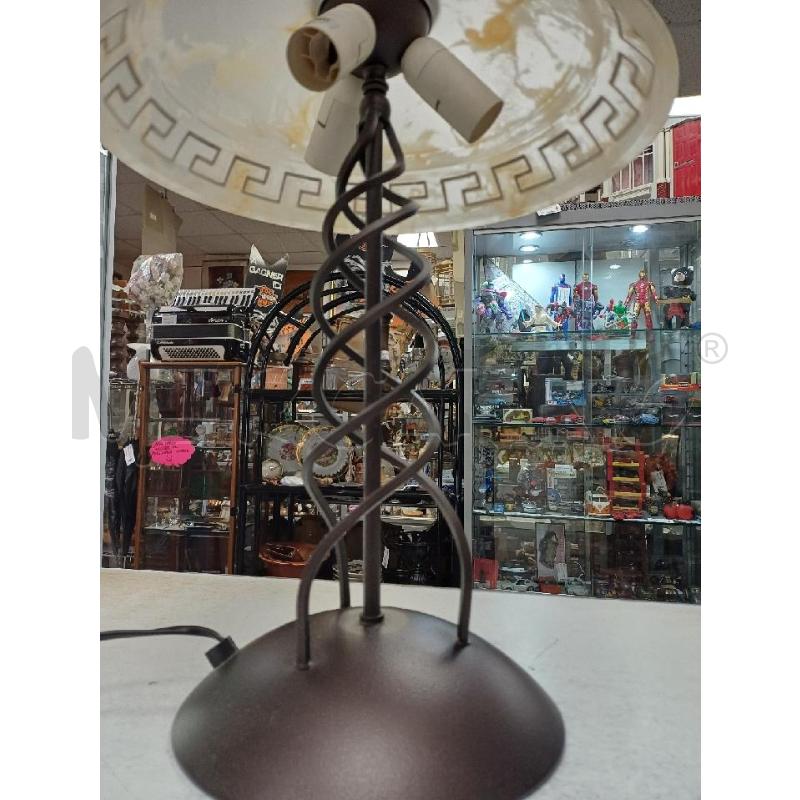 LAMPADA VETRO BASE MARRONE | Mercatino dell'Usato Moncalieri - fr. moriondo 3