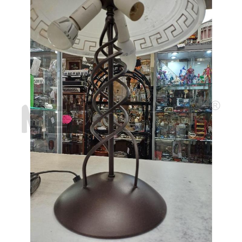 LAMPADA VETRO BASE MARRONE | Mercatino dell'Usato Moncalieri - fr. moriondo 3