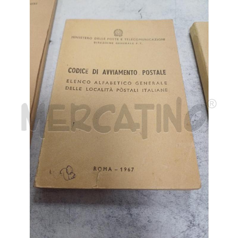 LIBRICINI PZ. 3 CODICI DI AVVIAMNTO POSTALE | Mercatino dell'Usato Moncalieri - fr. moriondo 3