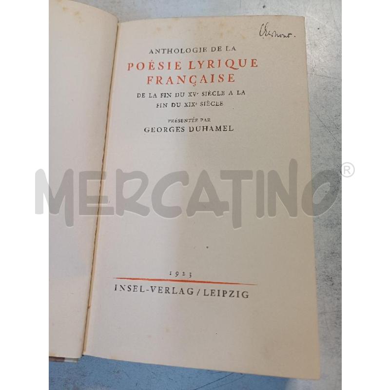 LIBRO POESIE FRANCESE | Mercatino dell'Usato Moncalieri - fr. moriondo 2