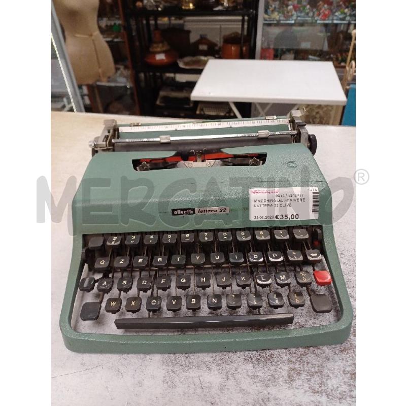 MACCHINA DA SCRIVERE LETTERA 32 OLIVETTI | Mercatino dell'Usato Moncalieri - fr. moriondo 1
