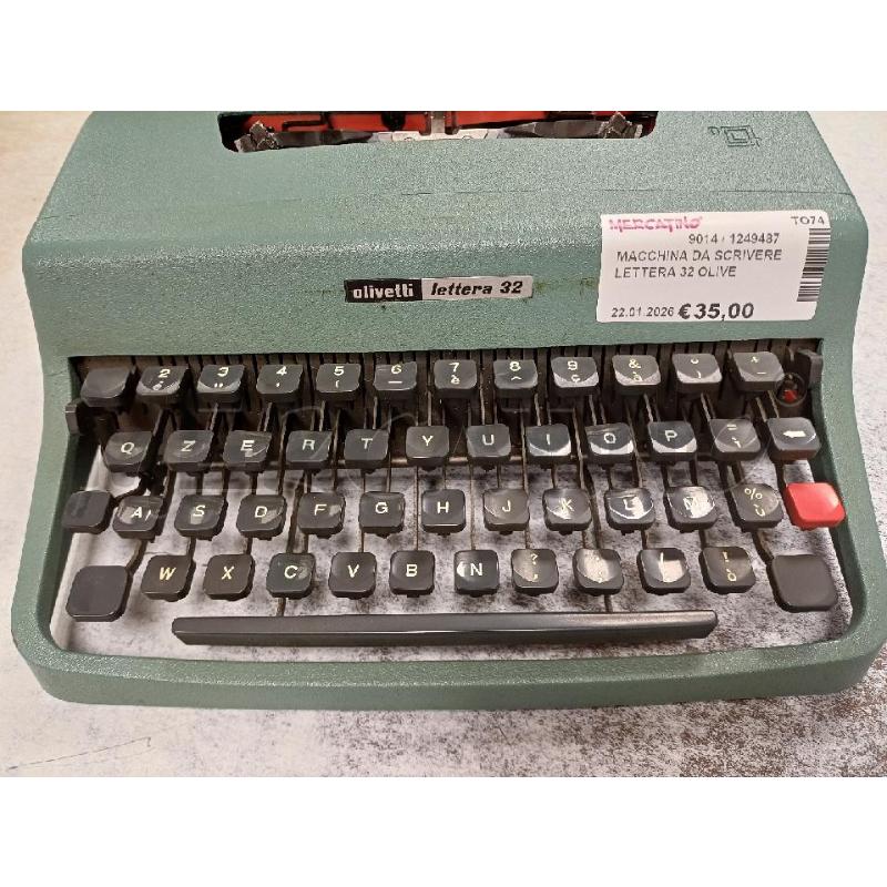 MACCHINA DA SCRIVERE LETTERA 32 OLIVETTI | Mercatino dell'Usato Moncalieri - fr. moriondo 2