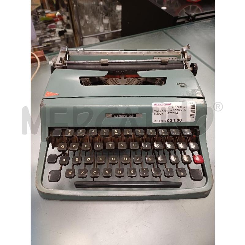 MACCHINA DA SCRIVERE OLIVETTI LETTERA 32  | Mercatino dell'Usato Moncalieri - fr. moriondo 1
