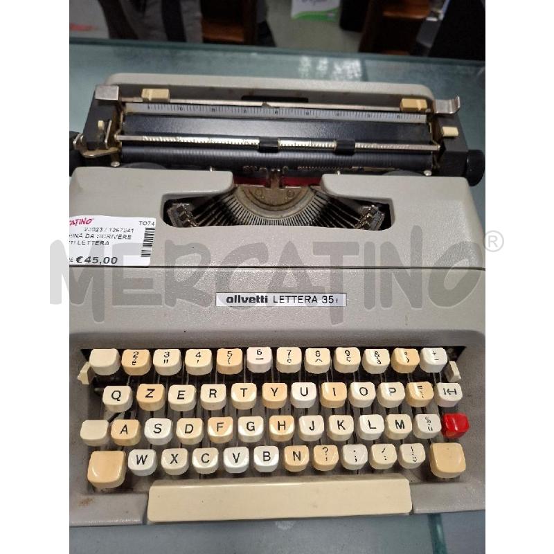 MACCHINA DA SCRIVERE OLIVETTI LETTERA 35 | Mercatino dell'Usato Moncalieri - fr. moriondo 2