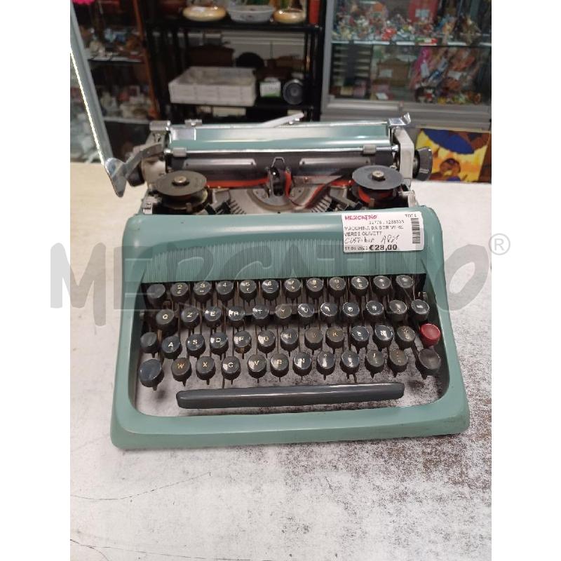 MACCHINA DA SCRIVERE VERDE OLIVETTI | Mercatino dell'Usato Moncalieri - fr. moriondo 1