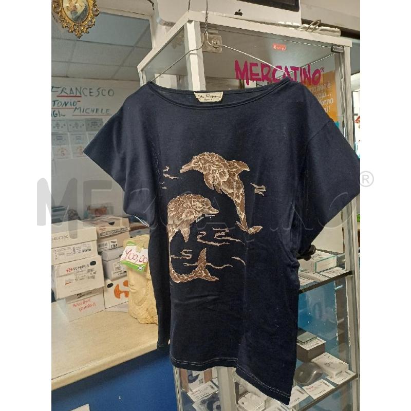 MAGLIA DONNA BLU DELFINI SALVATORE FERRAGAMO | Mercatino dell'Usato Moncalieri - fr. moriondo 1