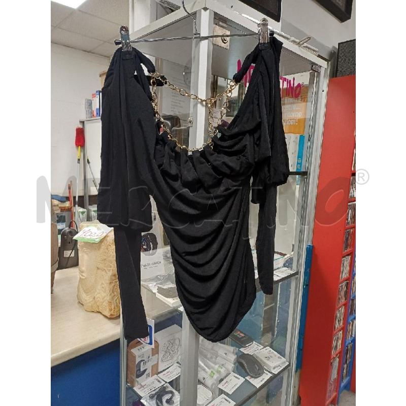 MAGLIA DONNA NERA CATENE DORATE ELISABETTA FRANCHI | Mercatino dell'Usato Moncalieri - fr. moriondo 1