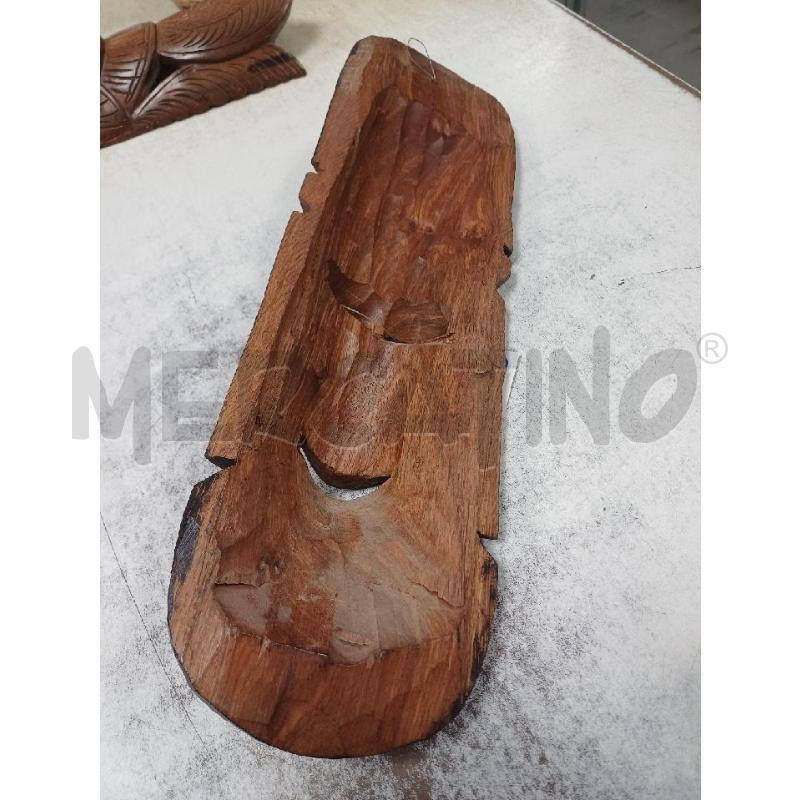 MASCHERA LEGNO VISO ETNICO  | Mercatino dell'Usato Moncalieri - fr. moriondo 2