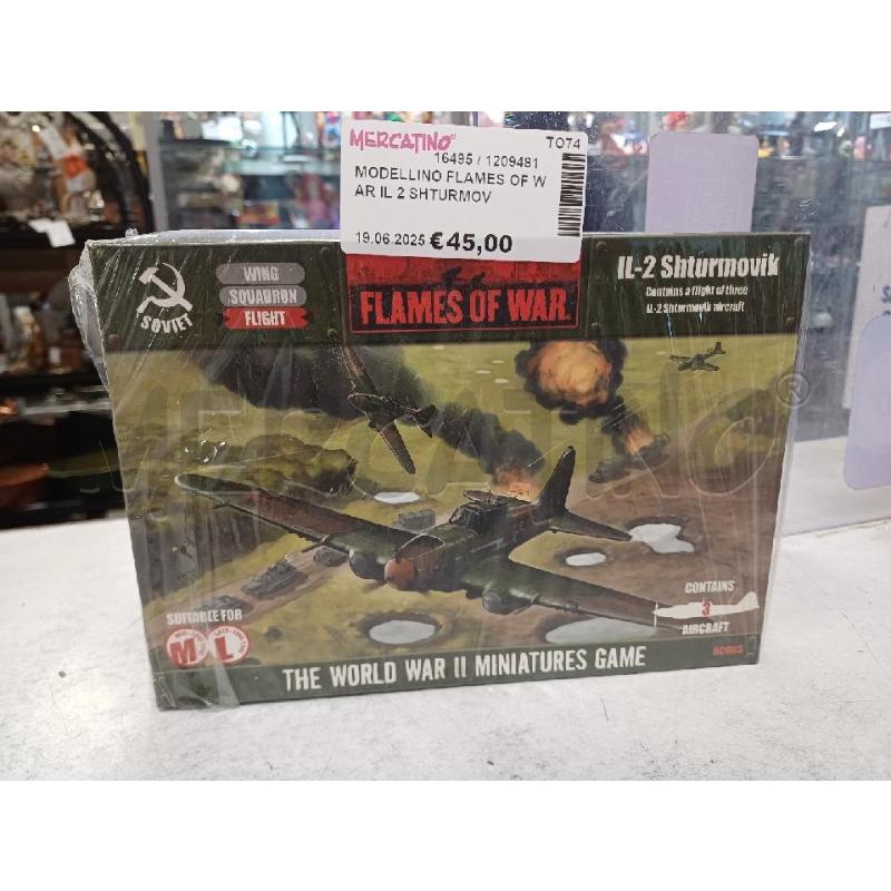 MODELLINO FLAMES OF WAR IL 2 SHTURMOVIK | Mercatino dell'Usato Moncalieri - fr. moriondo 1