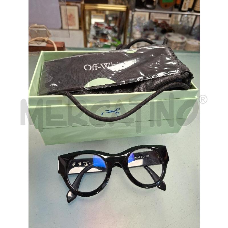 MONTATURA OCCHIALI DONNA NERA OFF WHITE | Mercatino dell'Usato Moncalieri - fr. moriondo 1