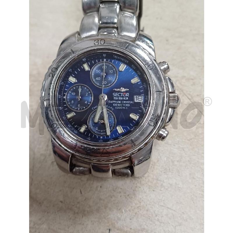 OROLOGIO ACCIAIO QUADRANTE BLU SECTOR | Mercatino dell'Usato Moncalieri - fr. moriondo 2