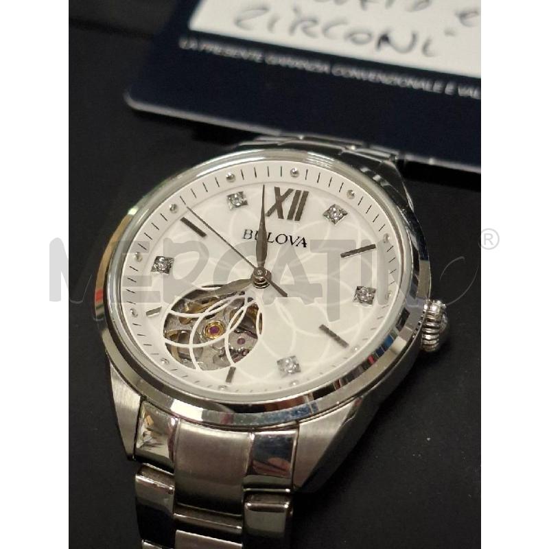 OROLOGIO BULOVA ACCIAIO ZIRCONI AUTOMATIC | Mercatino dell'Usato Moncalieri - fr. moriondo 2