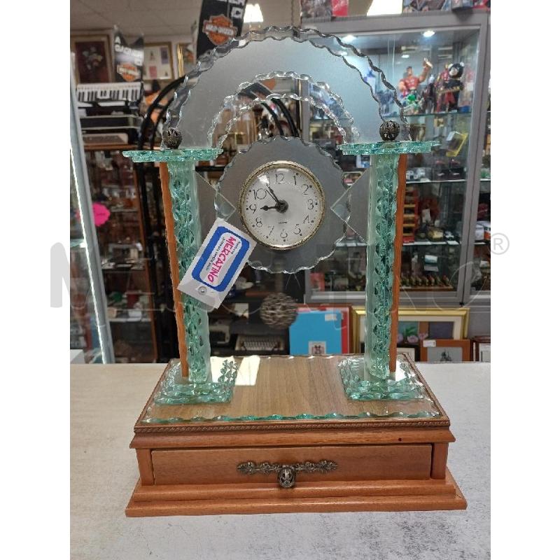 OROLOGIO LEGNO VETRO  | Mercatino dell'Usato Moncalieri - fr. moriondo 1