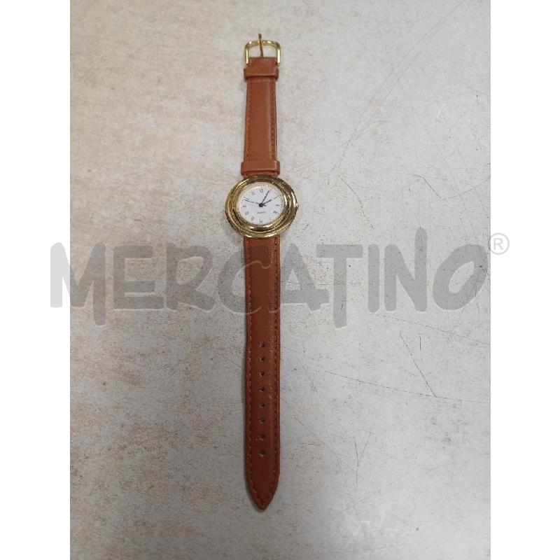 OROLOGIO QUARTZ DORATO CINTURINO MARRONE | Mercatino dell'Usato Moncalieri - fr. moriondo 1