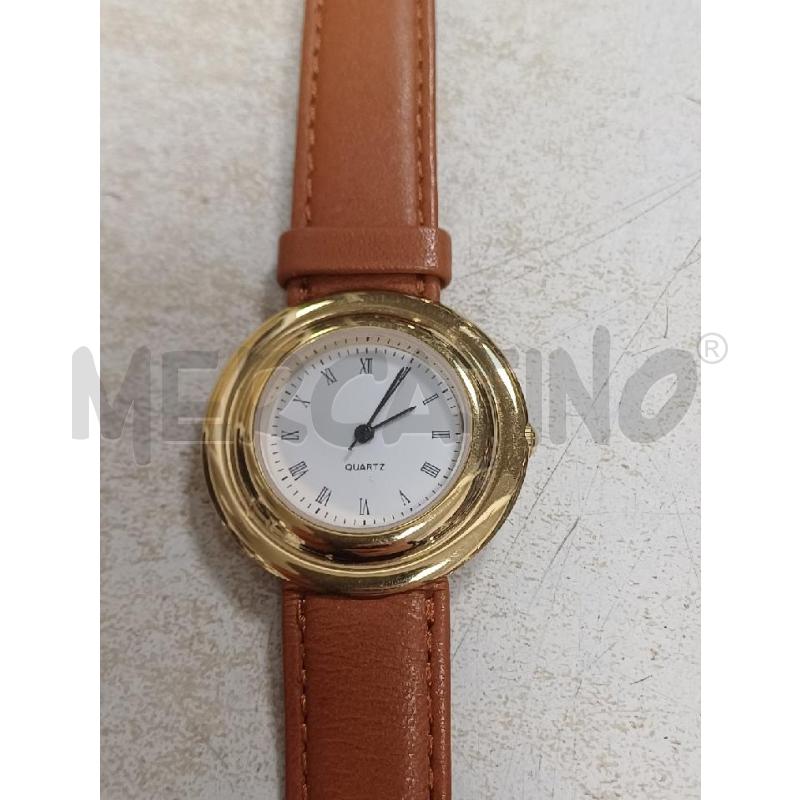 OROLOGIO QUARTZ DORATO CINTURINO MARRONE | Mercatino dell'Usato Moncalieri - fr. moriondo 2