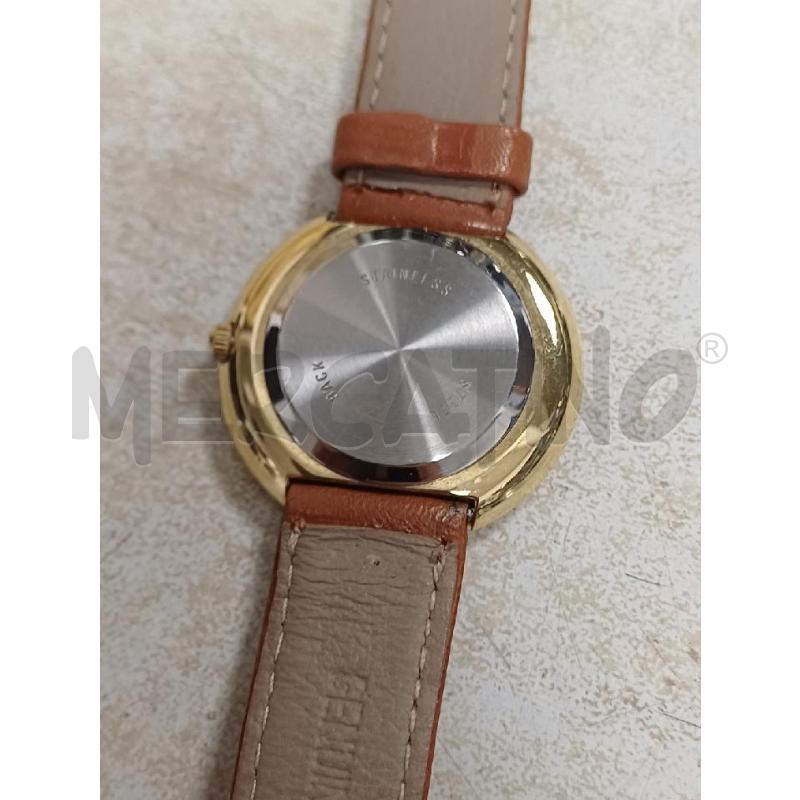 OROLOGIO QUARTZ DORATO CINTURINO MARRONE | Mercatino dell'Usato Moncalieri - fr. moriondo 3