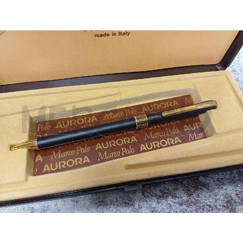 PENNA A SFERA NERA DORATA AURORA | Mercatino dell'Usato Moncalieri - fr. moriondo 1