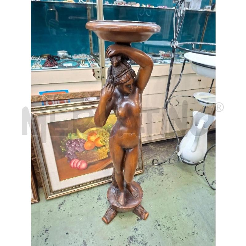 PIANTANA LEGNO DONNA PORTA VASO | Mercatino dell'Usato Moncalieri - fr. moriondo 1