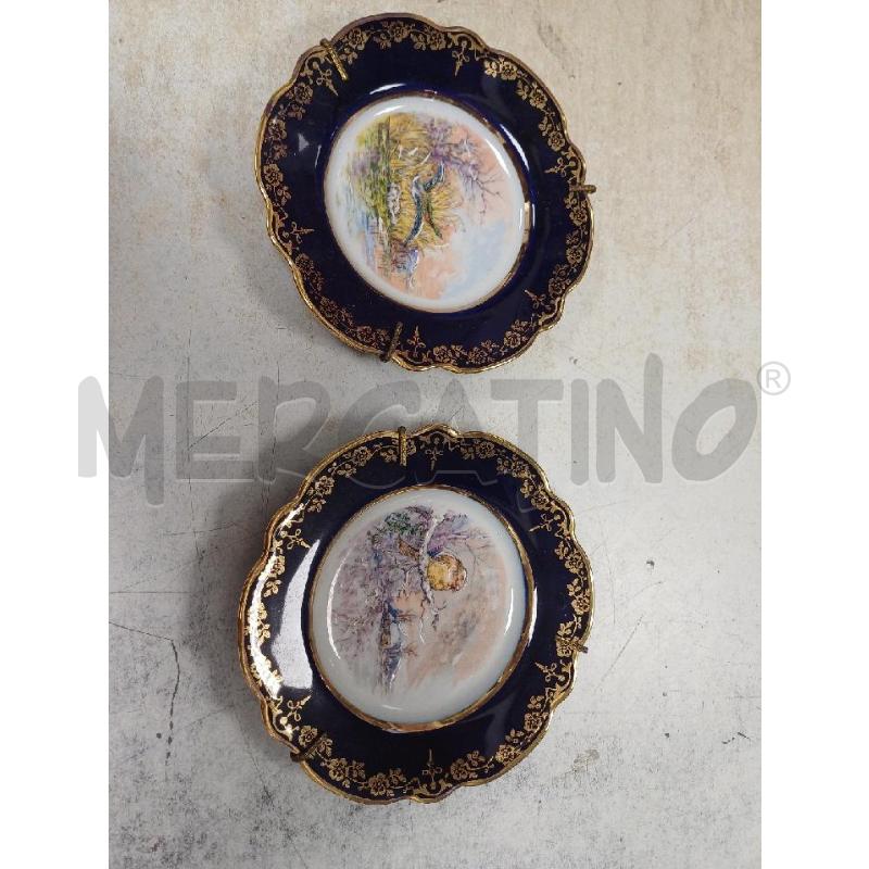 PIATTINI PZ. 2 LIMOGES BLU | Mercatino dell'Usato Moncalieri - fr. moriondo 1