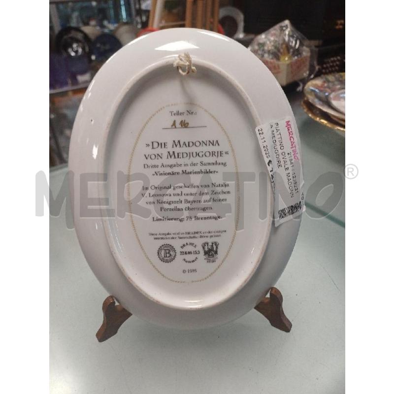 PIATTINO OVALE MADONNA MEDIUGOIRE  | Mercatino dell'Usato Moncalieri - fr. moriondo 3