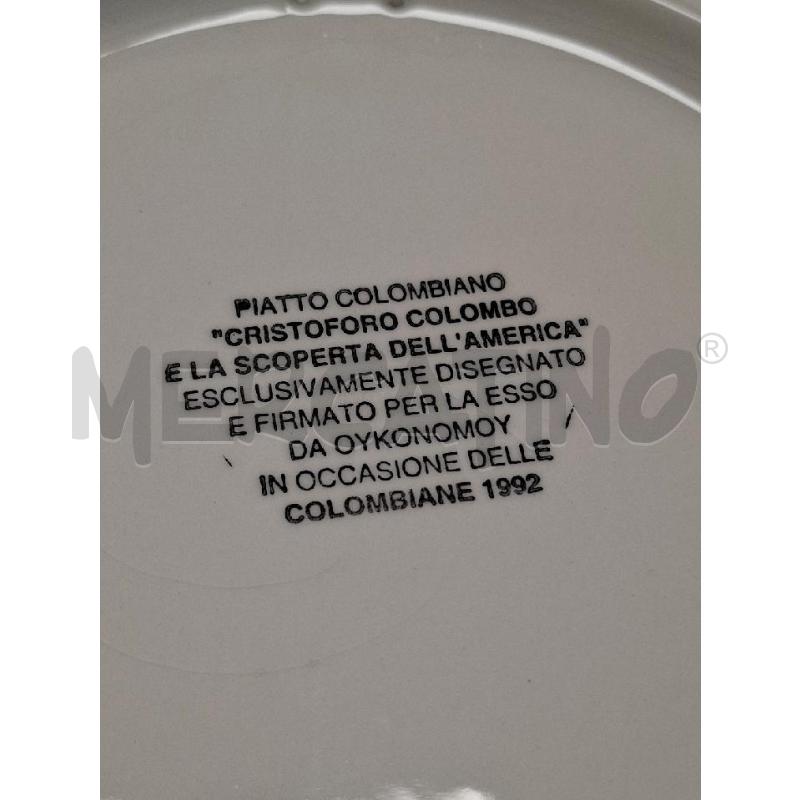 PIATTO CRISTOFORO COLOMBO | Mercatino dell'Usato Moncalieri - fr. moriondo 2
