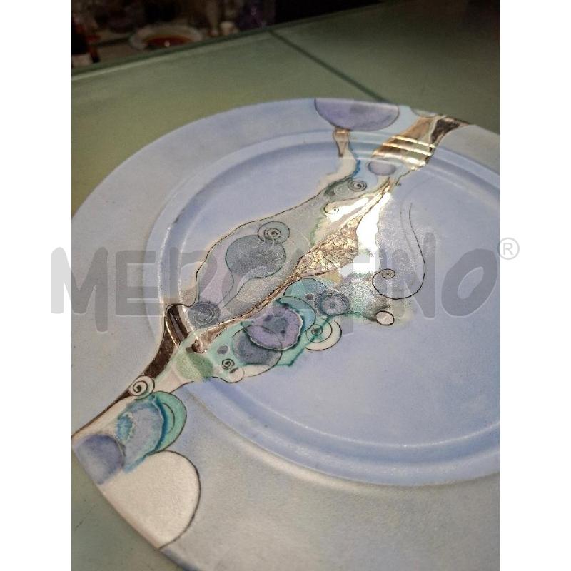 PIATTO GERMANY ARGENTATO BLU | Mercatino dell'Usato Moncalieri - fr. moriondo 2